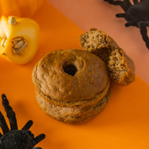 Donut de abóbora – edição especial de Halloween